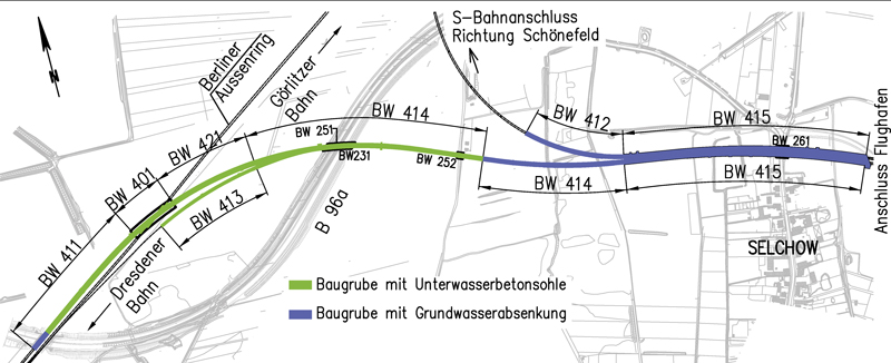 Flughafen BER - Westliche Schienenanbindung